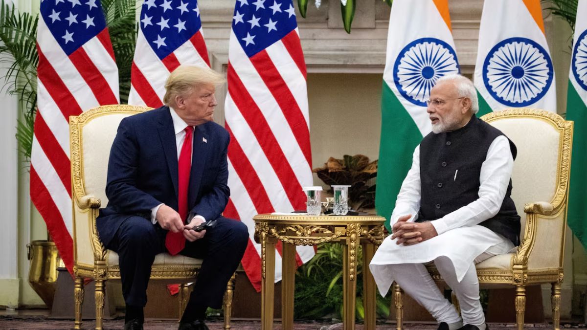 Indian Prime Minister Narendra Modi speaks to US President Donald Trump during a meeting at Hyderabad House in New Delhi, India, February 25, 2020. (Photo: Reuters)  Indian Prime Minister Narendra Modi speaks to US President Donald Trump during a meeting at Hyderabad House in New Delhi, India, February 25, 2020. (Photo: Reuters)