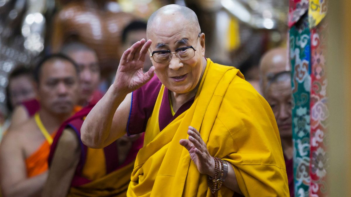 Tibetan spiritual leader the Dalai Lama greets devotees as he arrives at the Tsuglakhang temple in Dharmsala, India, Tuesday, Aug. 29, 2017. (Photo: AP) Tibetan spiritual leader the Dalai Lama greets devotees as he arrives at the Tsuglakhang temple in Dharmsala, India, Tuesday, Aug. 29, 2017. (Photo: AP)