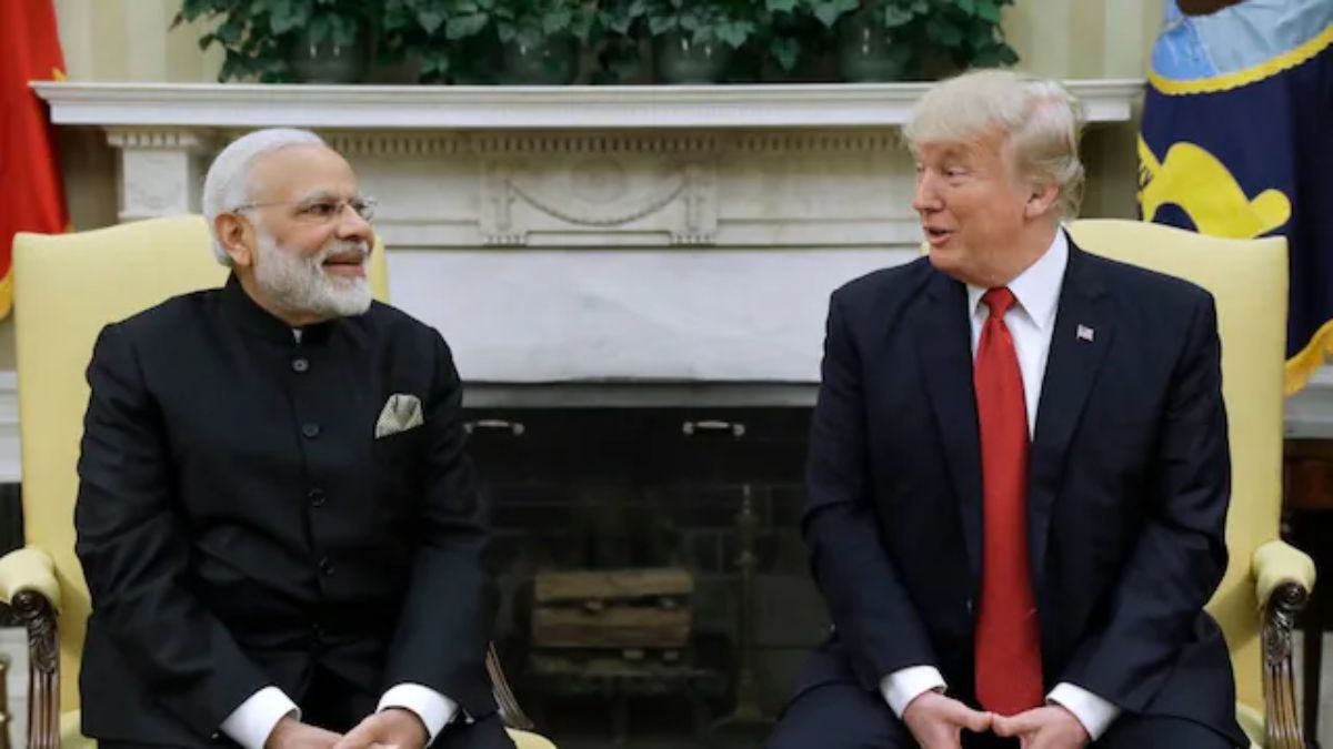 Prime Minister Narendra Modi and US President Donald Trump at the Oval Office at White House. (Photo: AP) Prime Minister Narendra Modi and US President Donald Trump at the Oval Office at White House. (Photo: AP)