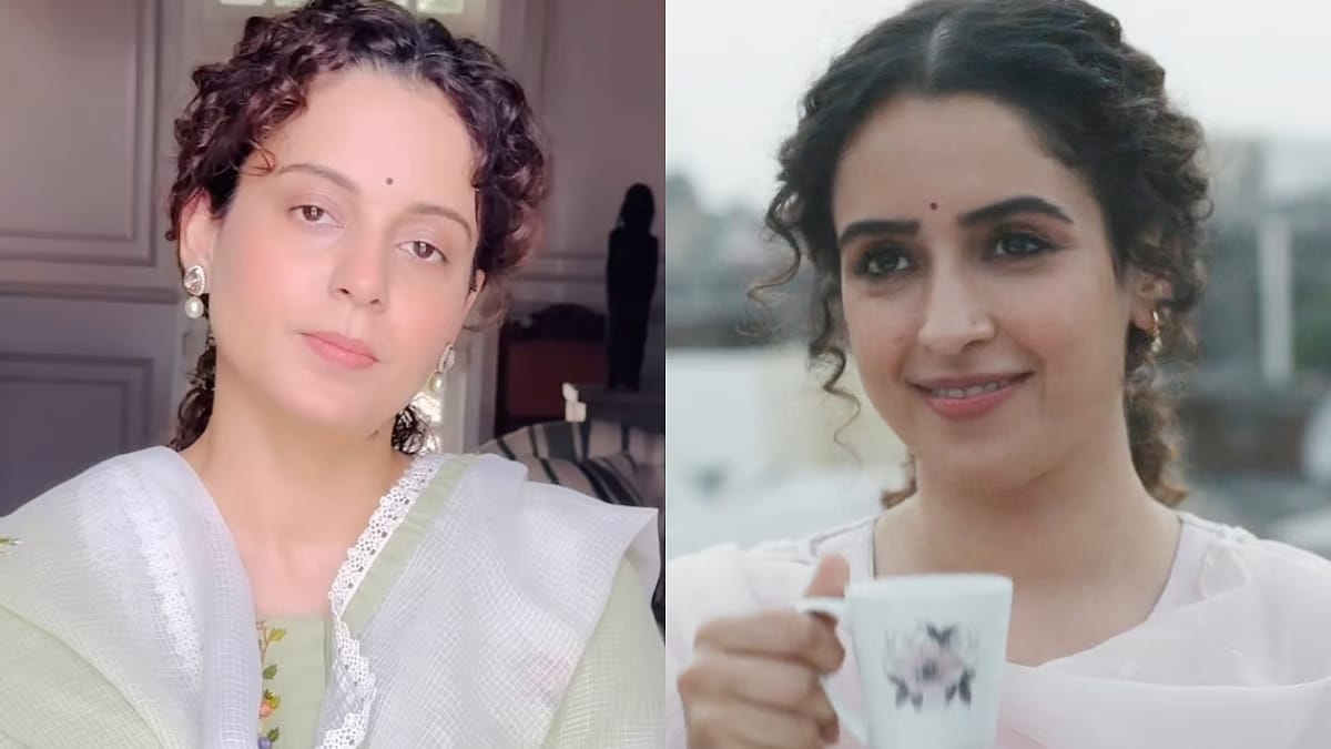 Kangana Ranaut takes a dig at the film 'Mrs', says 'Never saw a woman who didn't command her house,' netizens say 'She's insecure of Sanya Malhotra'