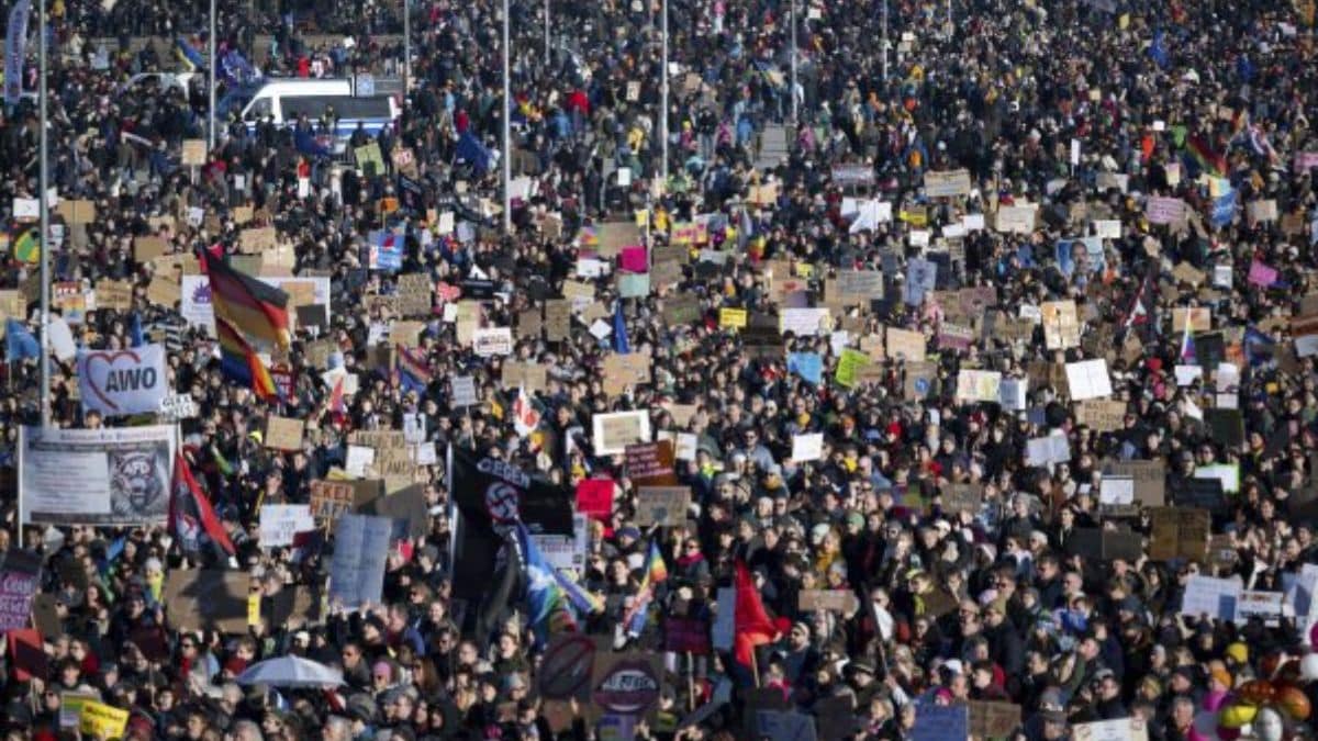 Massive protests erupt in 150 cities in Germany ahead of snap elections on February 23: Here's why