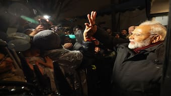 Prime Minister Narendra Modi recieved a warm welcome from the Indian diaspora as he arrived at the Blair House. X - @narendramodi