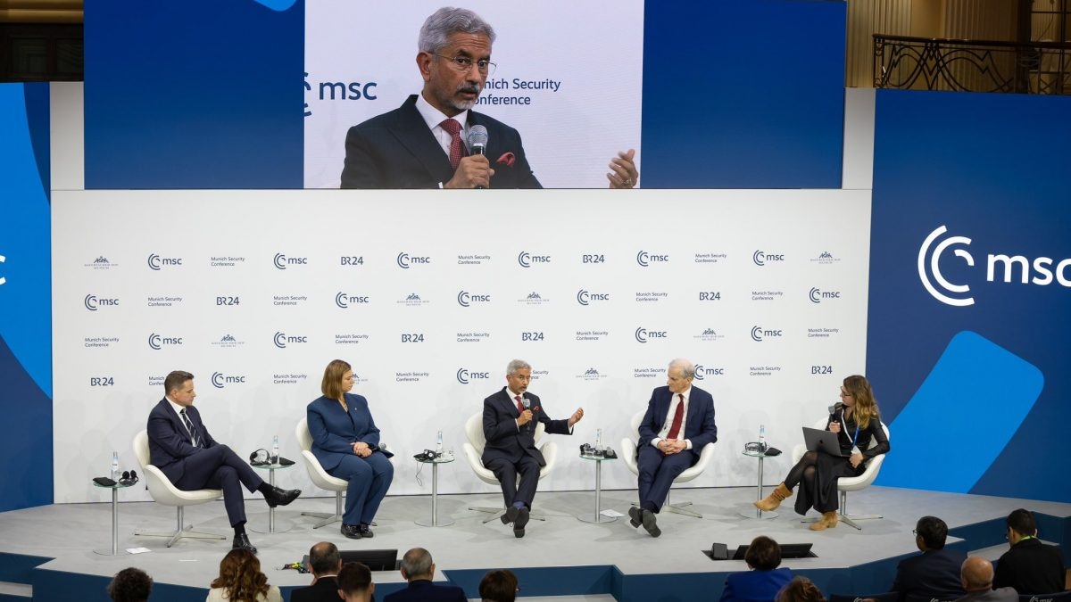 'Will begin by sticking up my finger...': Jaishankar responds on whether global democracy is under threat | WATCH