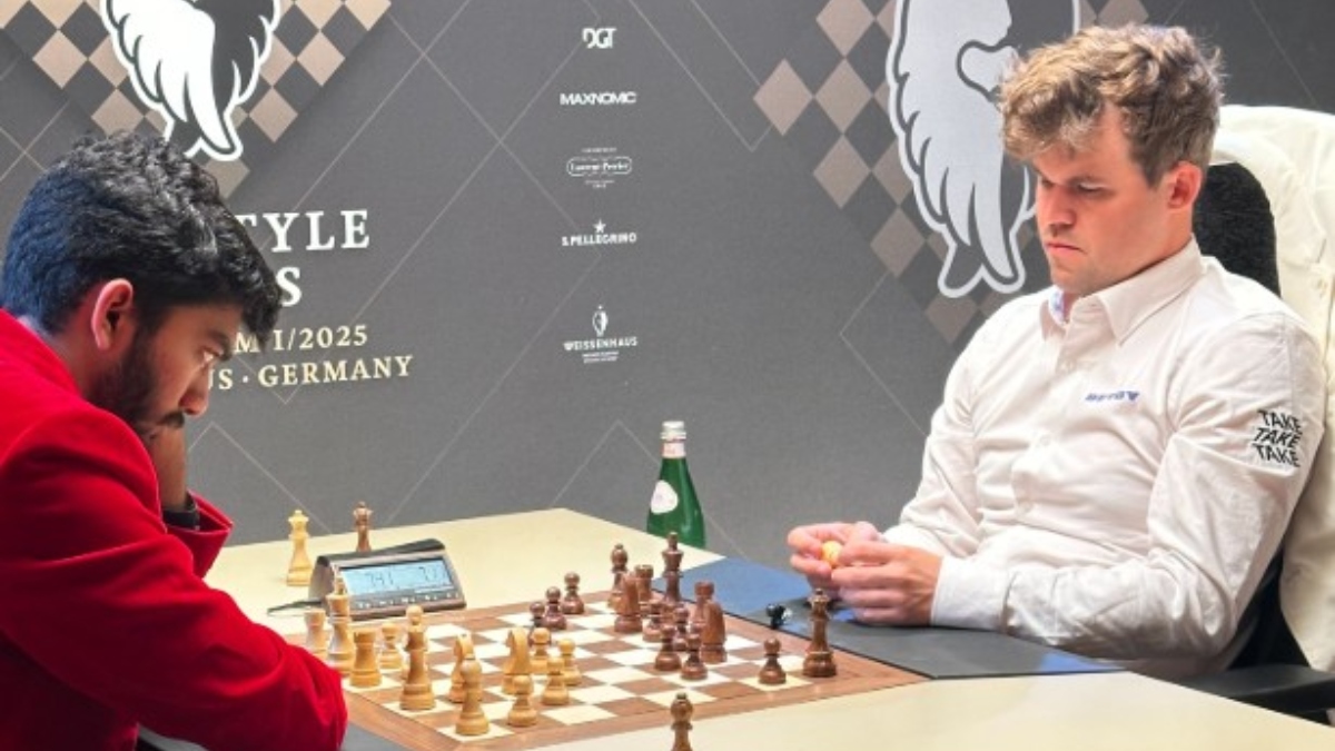 World No 1 Magnus Carlsen consolidated his lead over Hikaru Nakamura and D Gukesh (left) in the Classical ratings after collecting a hat-trick of wins in the Norwegian Team Chess Championship. Image: X / Chess.com World No 1 Magnus Carlsen consolidated his lead over Hikaru Nakamura and D Gukesh (left) in the Classical ratings after collecting a hat-trick of wins in the Norwegian Team Chess Championship. Image: X / Chess.com