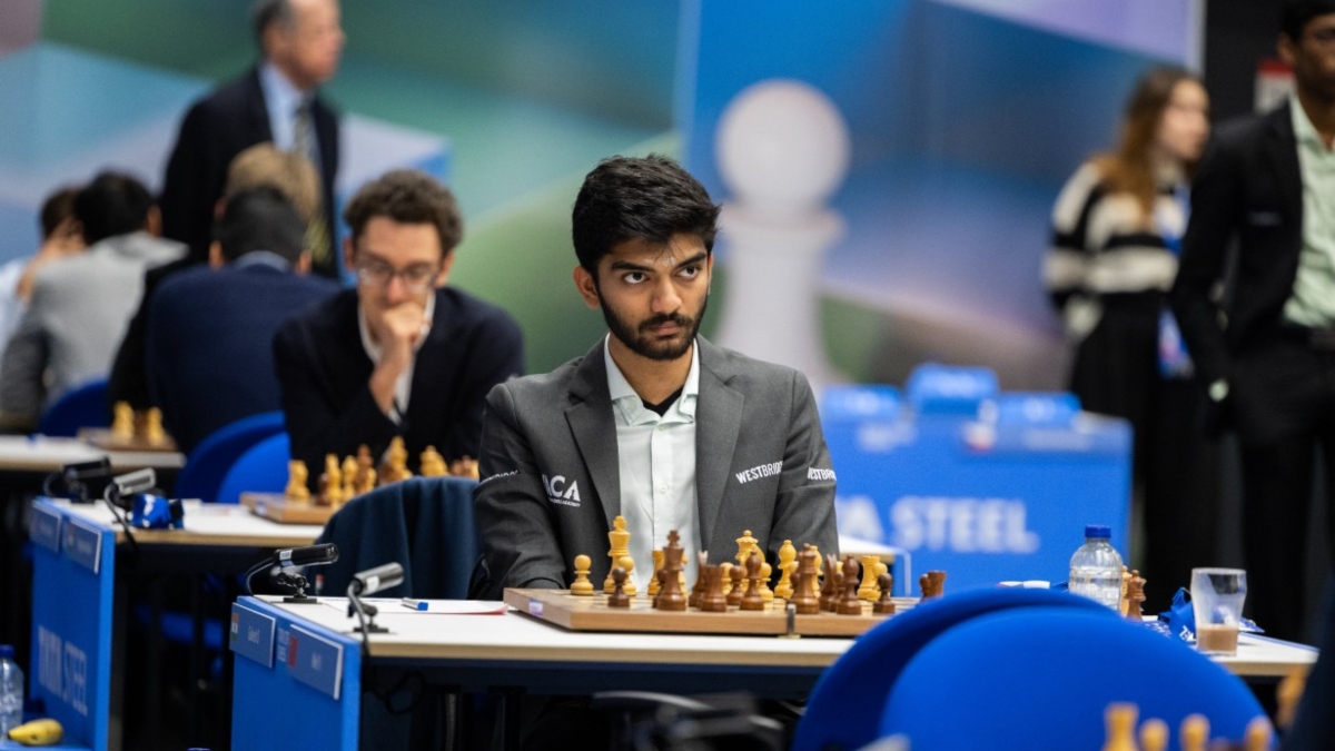 Tata Steel Chess 2025: D Gukesh maintains lead after draw against Wei Yi, R Praggnanandhaa stuns Fabiano Caruana Tata Steel Chess 2025: D Gukesh maintains lead after draw against Wei Yi, R Praggnanandhaa stuns Fabiano Caruana