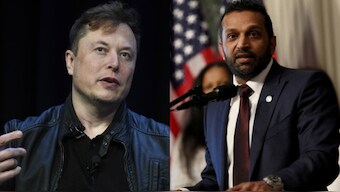 Tesla CEO Elon Musk (L) and FBI's new Director Kash Patel (R) get into a new kind of power struggle. Reuters / AP
