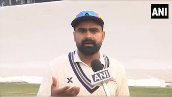 Himanshu Sangwan was the pick of the Railways bowlers in their Ranji Trophy match against Delhi at the Arun Jaitley Stadium with figures of 4/55. Image credit: Screengrab of videop posted on X by ANI