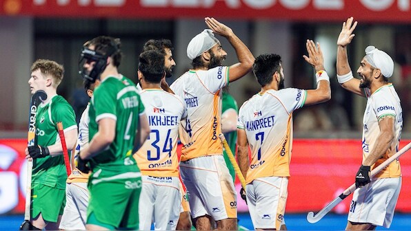 FIH Pro League: Indian men's team recover from a goal down to beat Ireland 3-1; women thrashed 0-4 by Germany