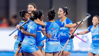 The Indian women's team defeated a higher-ranked England in their opening game of the FIH Pro League in Bhubaneswar. Image credit: X/@FIH_Hockey