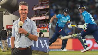 Kevin Pietersen criticsed England cricket team for willfully missing practice sessions during ODI series loss to India. Images: Kevin Pietersen on X/AP 
