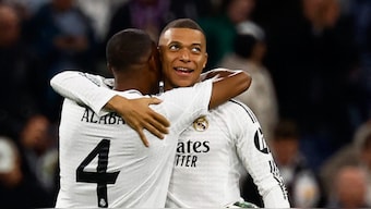 Kylian Mbappe came good on a big night to help Real Madrid progress in Champions League. Image: Reuters 