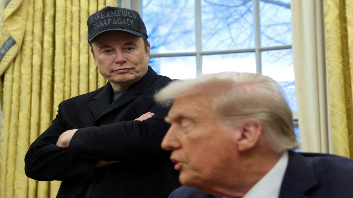 Elon Musk listens to US President Donald Trump in the Oval Office of the White House in Washington, D.C., US, on February 11, 2025. Reuters File  Elon Musk listens to US President Donald Trump in the Oval Office of the White House in Washington, D.C., US, on February 11, 2025. Reuters File