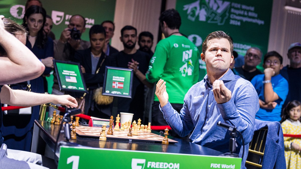 Magnus Carlsen explains why he slammed his king after beating Hans Niemann: 'A sigh of relief shown in a different way' Magnus Carlsen explains why he slammed his king after beating Hans Niemann: 'A sigh of relief shown in a different way'