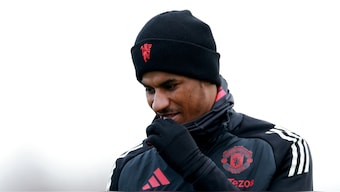 Marcus Rashford made the last of his 426 appearances for Manchester United during the 2-1 Europa League victory over Viktoria Plzen on 12 December. Reuters