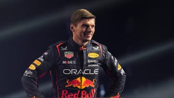 Reigning world champion Max Verstappen at the F1 75 launch event at the O2 in London. AP