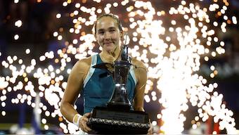 Mirra Andreeva defeated Clara Tauson to become youngest player to win WTA 1000 title. Image: Reuters
