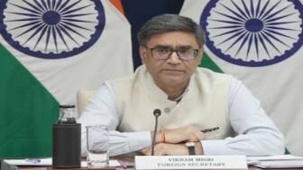 Foreign Secretary Vikram Misri during a press briefing in New Delhi. ANI File