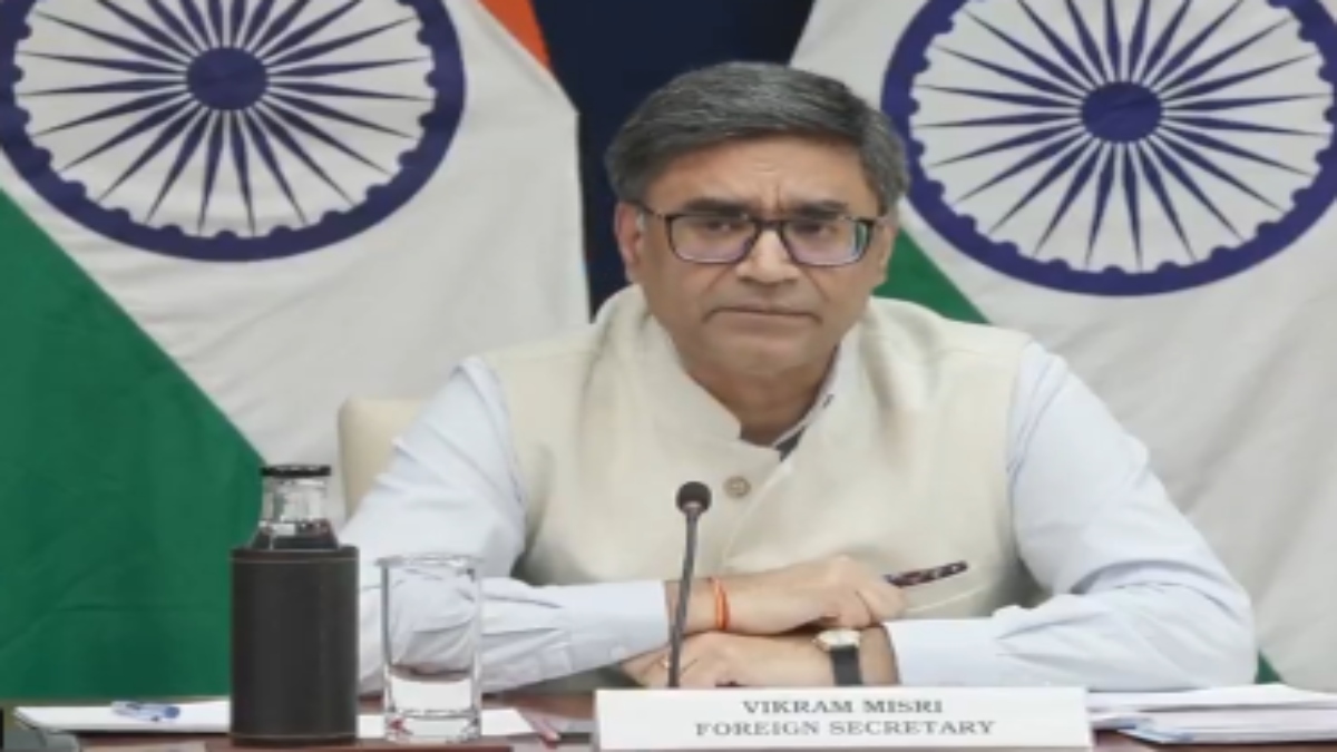 Foreign Secretary Vikram Misri during a press briefing in New Delhi. ANI File Foreign Secretary Vikram Misri during a press briefing in New Delhi. ANI File