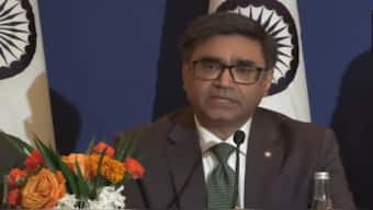 Foreign Secretary Vikram Misri addresses a press briefing in Paris on Tuesday. ANI