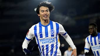 Kaoru Mitoma scored as Brighton stunned Chelsea to reach the fifth round of the FA Cup on Saturday. Reuters 