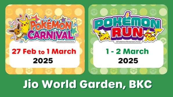 Pokémon Run brings an action-packed adventure to Jio World Garden on 1st & 2nd March 2025!