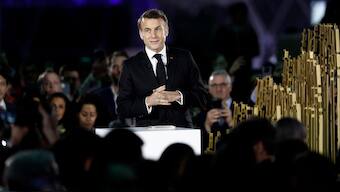 Speaking at the Paris AI Action Summit on Monday, Macron urged global investors to back the EU’s tech ambitions, with a particular focus on France. Image Credit: Reuters