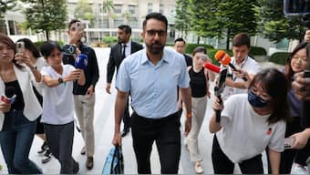 Singapore's Workers' Party chief Pritam Singh walks outside the State Courts in Singapore, February 17, 2025. File Image/Reuters