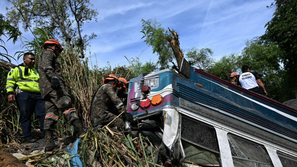 At least 51 killed after Guatemala bus plunges off bridge