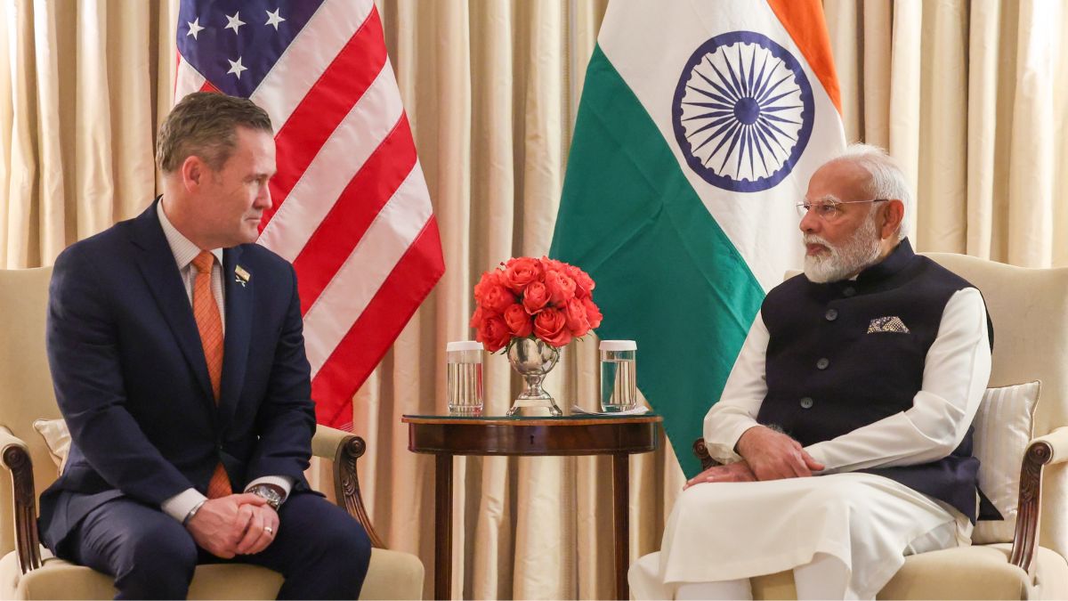 PM Modi and National Security Advisor Michael Waltz. Image/X/ @narendramodi PM Modi and National Security Advisor Michael Waltz. Image/X/ @narendramodi