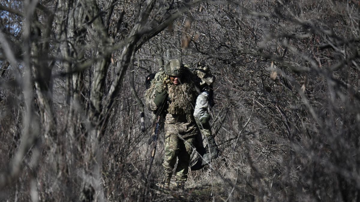 Servicemen of the Alkatraz special rifle battalion, former prisoners who volunteered to defend Ukraine, of the 93rd Motorized Brigade take part in a military drills in an undisclosed location in the Donetsk region on February 13, 2025. Image- AFP Servicemen of the Alkatraz special rifle battalion, former prisoners who volunteered to defend Ukraine, of the 93rd Motorized Brigade take part in a military drills in an undisclosed location in the Donetsk region on February 13, 2025. Image- AFP