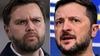 US Vice President JD Vance and Ukraine's President Volodymyr Zelensky. Image- AFP

