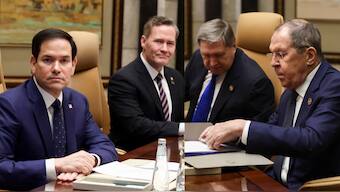 US Secretary of State Marco Rubio and Russian Foreign Minister Sergei Lavrov. Image-AP