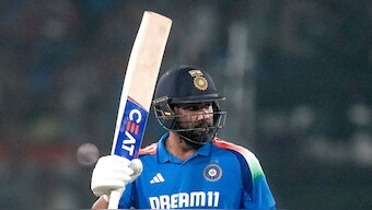 Rohit Sharma scored a significant century during the second ODI between India and England in Cuttack on Sunday. AP 