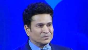 Sachin Tendulkar gave a heartwarming speech as he received the Col CK Nayudu Lifetime Achievement award in Mumbai. Image: X screengrab / BCCI 
