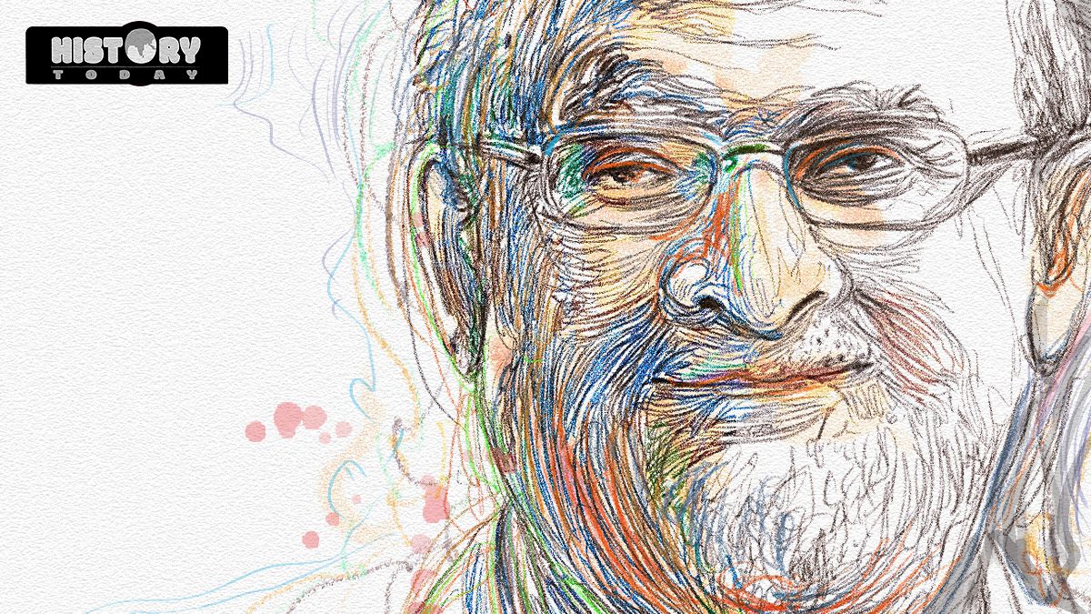 On February 14, in 1989, a fatwa was issued against Salman Rushdie for his book The Satanic Verses by Iran's Supreme Leader Ayatollah Ruhollah Khomeini. Illustration: Santan On February 14, in 1989, a fatwa was issued against Salman Rushdie for his book The Satanic Verses by Iran's Supreme Leader Ayatollah Ruhollah Khomeini. Illustration: Santan