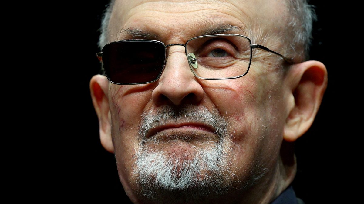 Author Salman Rushdie poses during a photocall ahead of the presentation of his book 'Knife: Meditations After an Attempted Murder'. File image/ Reuters Author Salman Rushdie poses during a photocall ahead of the presentation of his book 'Knife: Meditations After an Attempted Murder'. File image/ Reuters