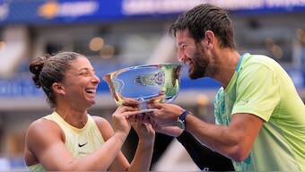 FILE - Sara Errani and Andrea Vavassori, who won US Open mixed doubles in 2024, have criticised the organisers' move to revamp mixed doubles for this year's tournament. AP 