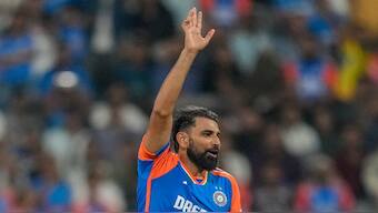 Mohammed Shami is far from ready for the Champions Trophy according to Aakash Chopra. AP 