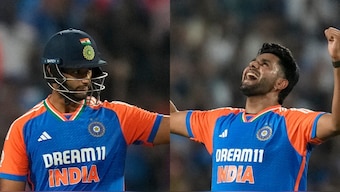 Sunil Gavaskar felt England were 'done in' by India's decision to use Rana as concussion substitute for Dube. Images: AP 
