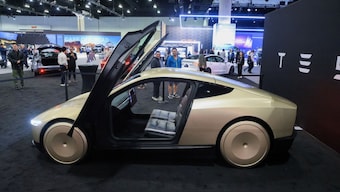 Tesla Cybercab after the company announced robotaxis will be launched in June. File iamge/Reuters