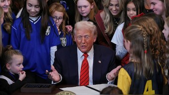 US President Donald Trump. AP