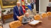 A warm hug, a book and a chair: Special gestures of President Trump for PM Modi, 3 moments
