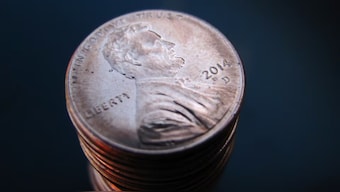 A stack of one cent US coins depicting Abraham Lincoln is shown in this photo illustration in Encinitas, California, March 26, 2015. File Image/Reuters