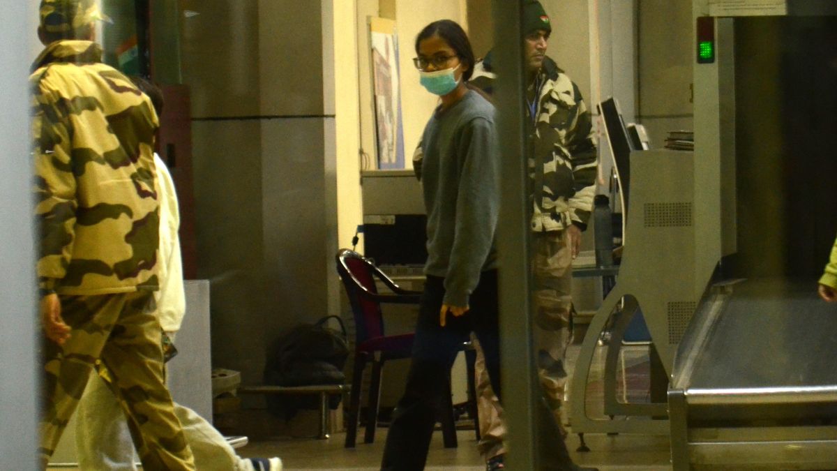 A young woman deported from America comes out of the Amritsar Airport, February 17, 2025. PTI A young woman deported from America comes out of the Amritsar Airport, February 17, 2025. PTI