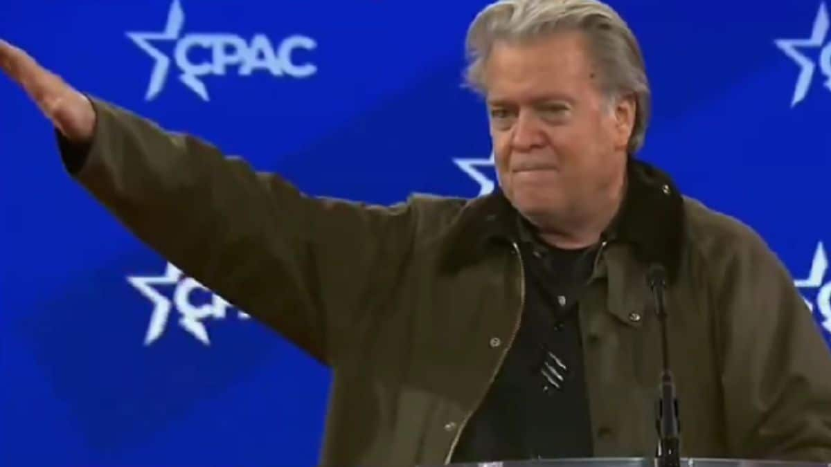 Trump ally Bannon mirrors Musk gesture at CPAC; was it a Nazi salute, internet wonders | Watch video