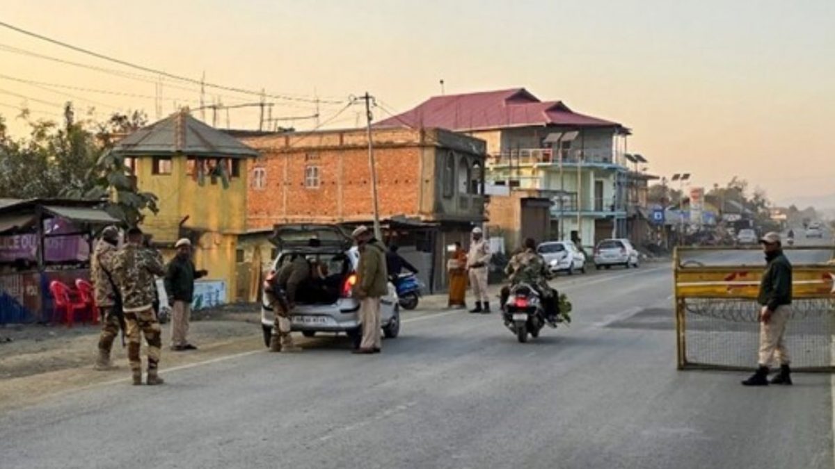 Security personnel during a search operation and area domination in the fringe and vulnerable areas of hill and valley districts, in Manipur (Source: PTI) Security personnel during a search operation and area domination in the fringe and vulnerable areas of hill and valley districts, in Manipur (Source: PTI)