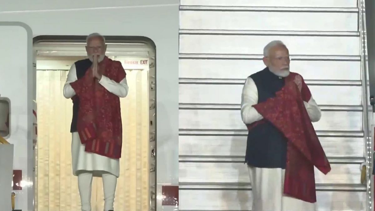 Indian PM Modi arrives in New Delhi following visits to France and US. Source: ANI Indian PM Modi arrives in New Delhi following visits to France and US. Source: ANI