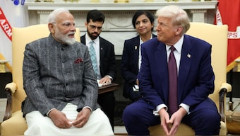 Prime Minister Narendra Modi and US President Donald Trump at the White House. Reuters
