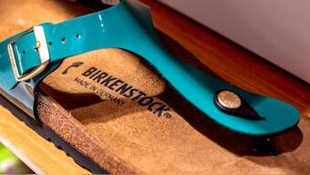 A Birkenstock sandal at a store in Frankfurt, Germany. AP/File Photo
