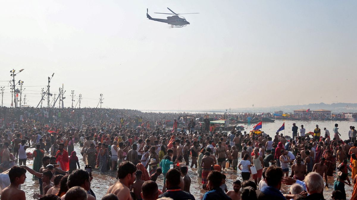 The estimated number of attendees recorded at the Maha Kumbh Mela has exceeded 64 crore. Reuters/File Photo
The estimated number of attendees recorded at the Maha Kumbh Mela has exceeded 64 crore. Reuters/File Photo